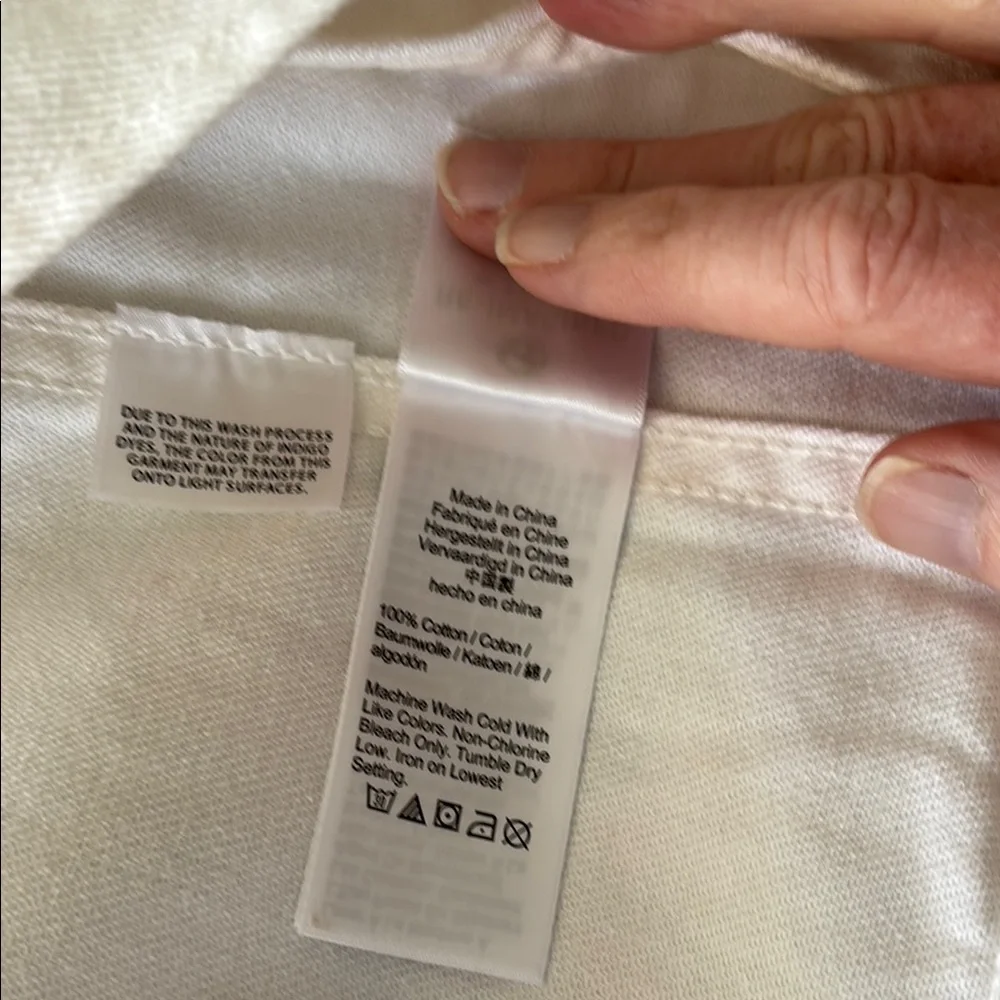 J. Crew Classic White Denim Jacket XS